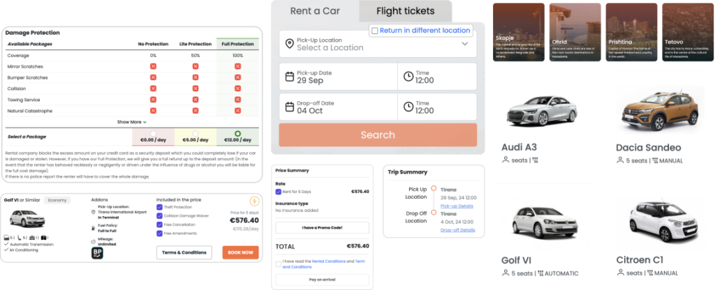 car rental reservation system software