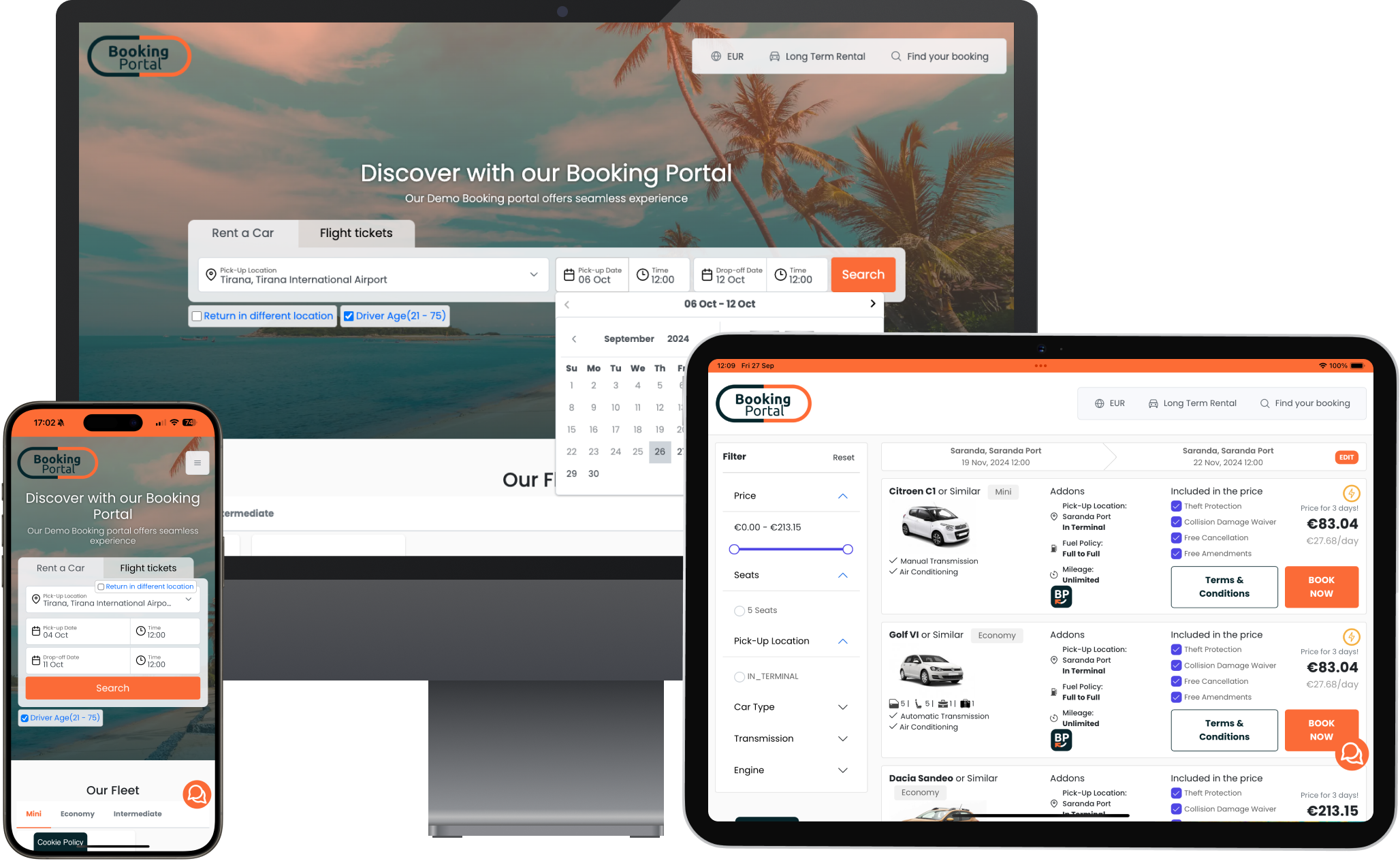 Car Rental Booking Portal