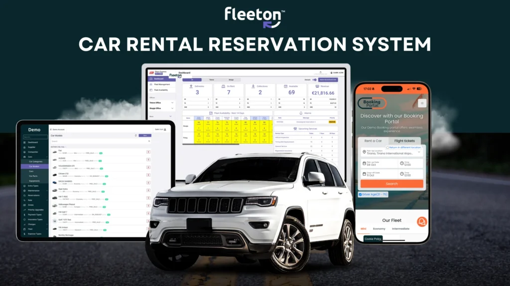 car rental reservation system software